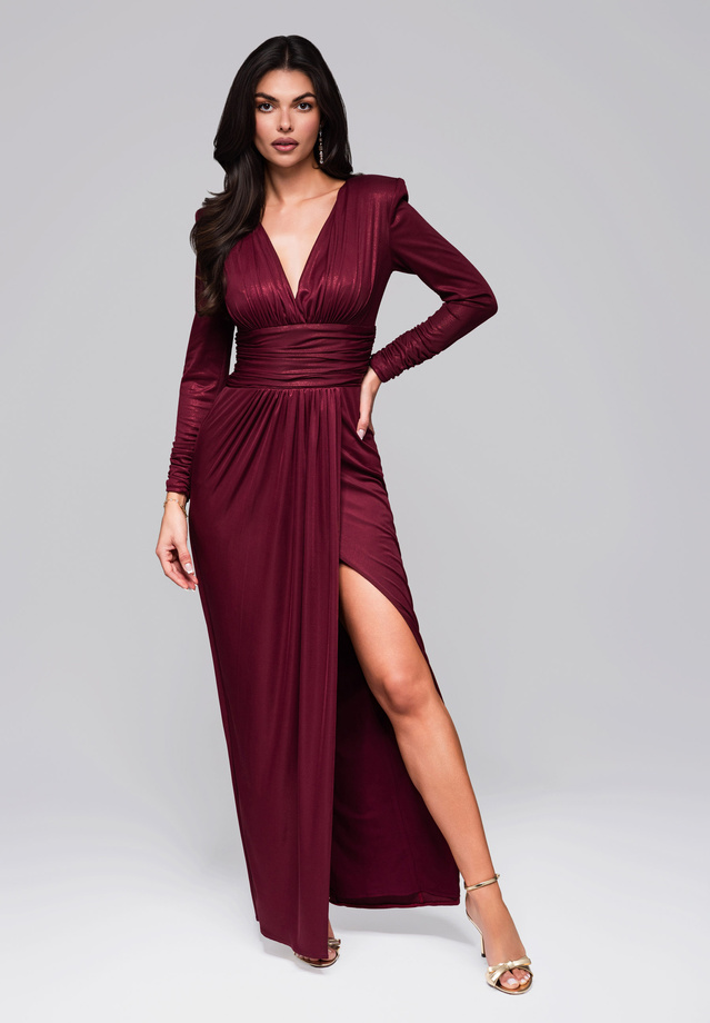 Evening dress LA-OM-DLR177 - fuchsia