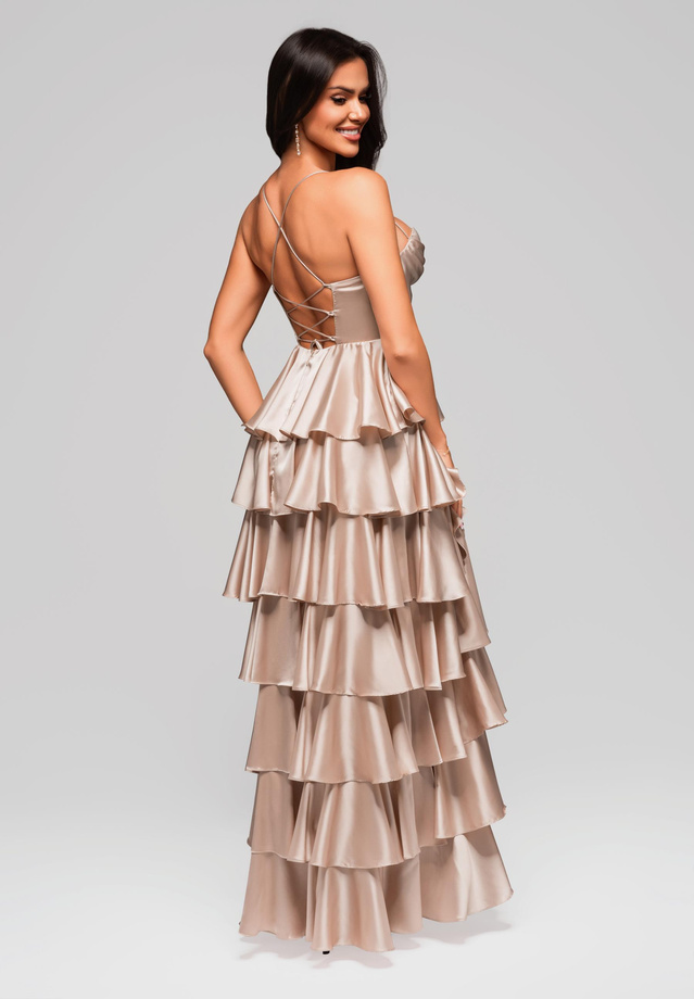 Evening dress LA-OM-DLR202 gold