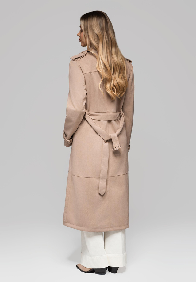 Women's trench coat LARICA OW-COLC-0107 v2 - beige