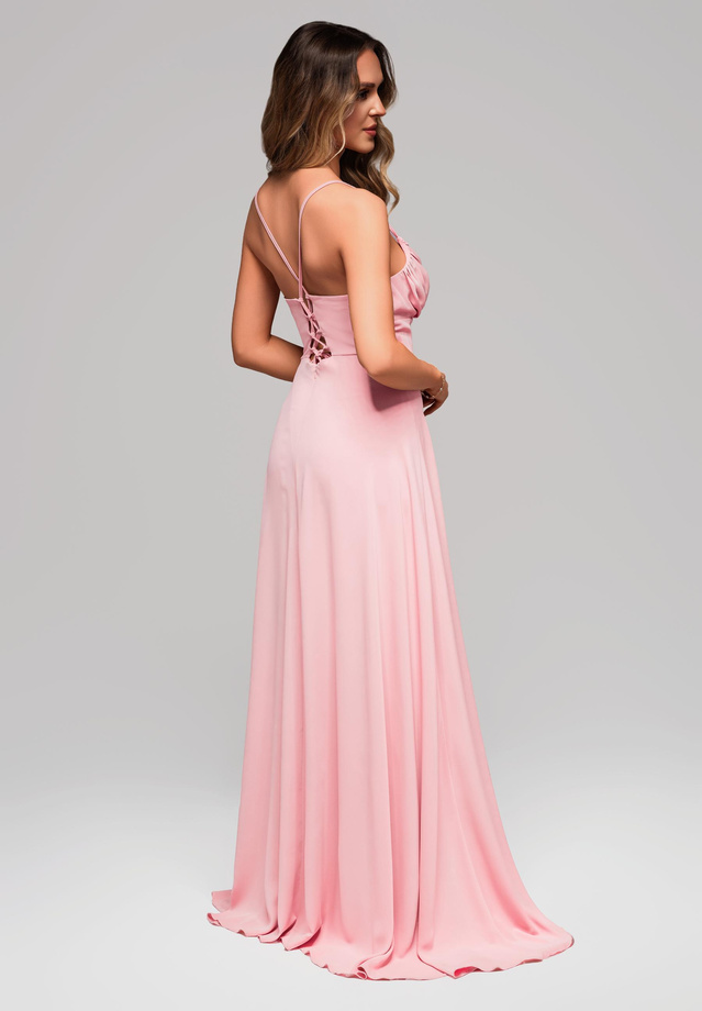 Evening dress LA-OM-DLR118 - dirty pink