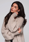 Women's cardigan LW-SWCD-0104 - light beige