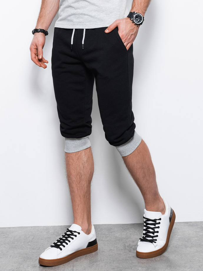 Men's sweatshorts - black/grey V1 P29