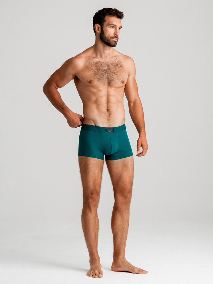 BASIC men's single color matching boxer shorts with elastane - 3 pack mix OM-UNBB-0106