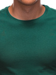 Longsleeve męski bez nadruku EM-LSBL-0103 - ciemnozielony