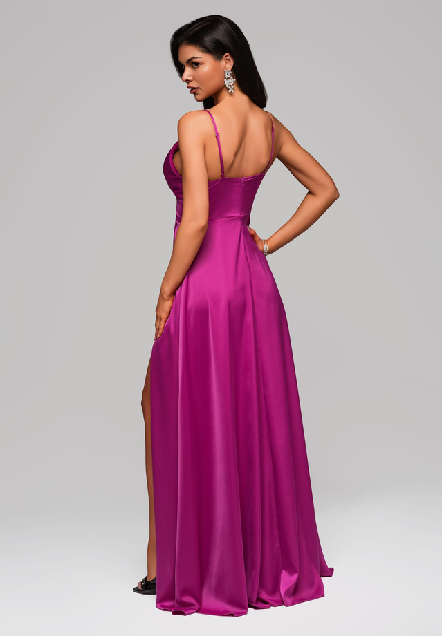 Evening dress LA-OM-DLR177 - fuchsia