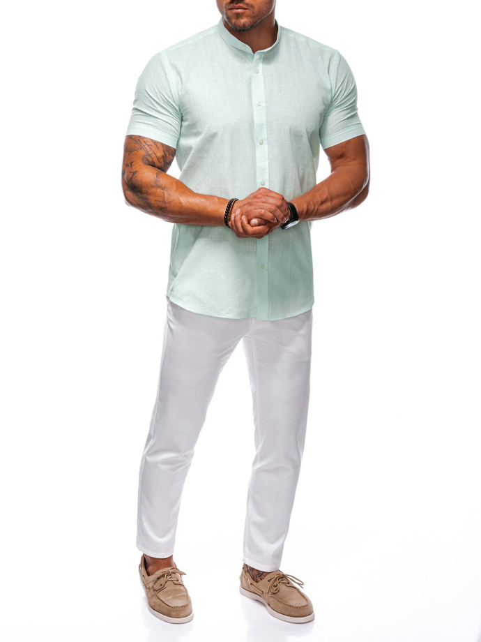 Men's short sleeve shirt K681 - mint