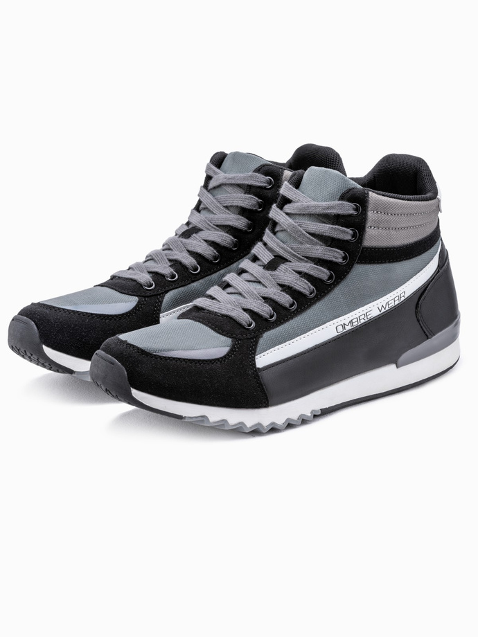 Men's ankle sneakers shoes - grey V1 T358