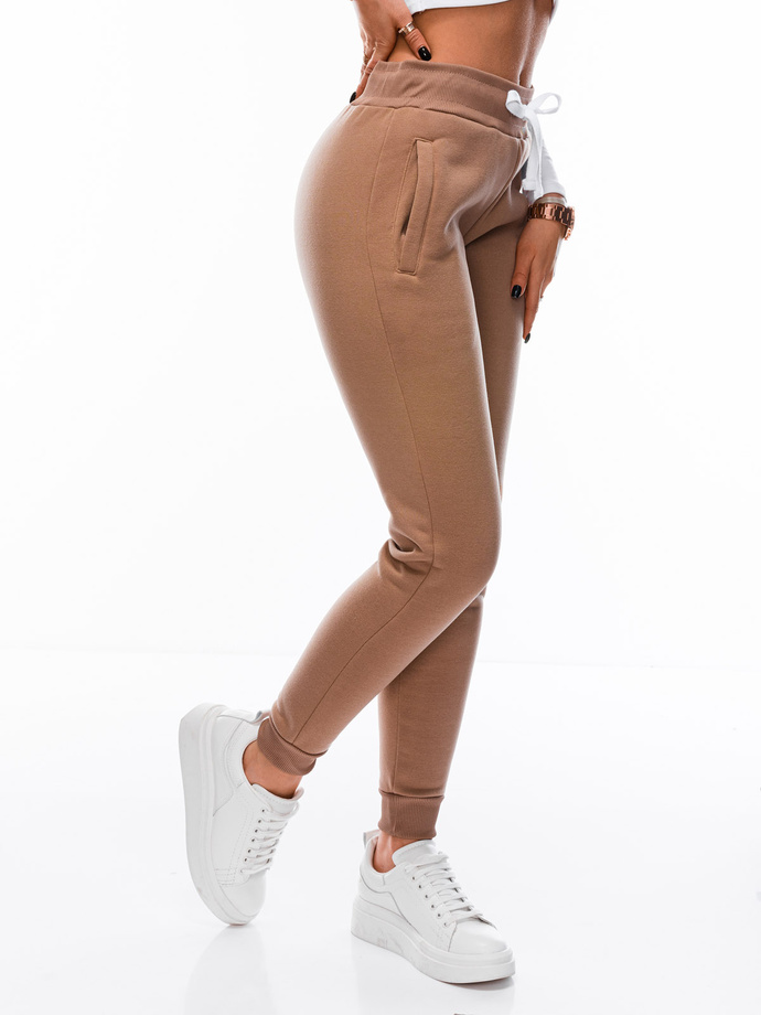Women's sweatpants PLR070 - brown