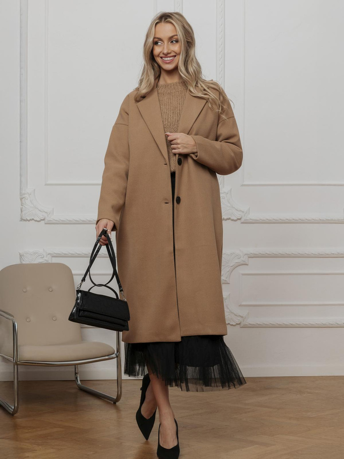 Women's coat CLR036 - camel