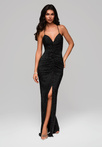 Evening dress LA-OM-DLR200 - black