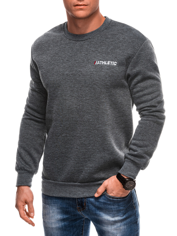 Men's hoodless sweatshirt B1703 - gray