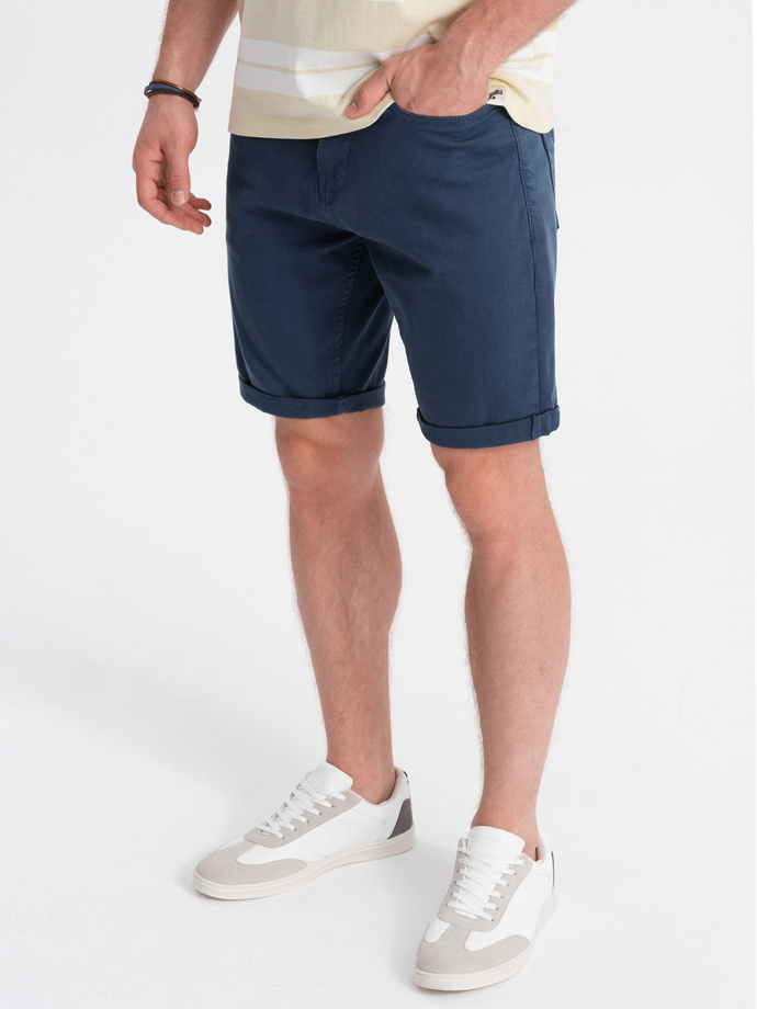 Men's CHINO shorts - dark blue V8 OM-SRDS-0103
