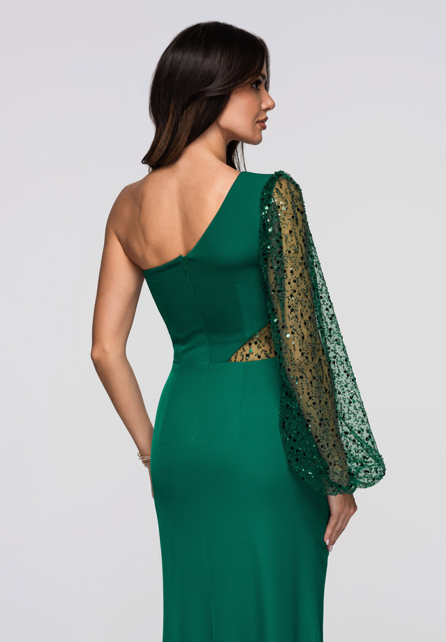 Evening dress LA-OM-DLR261 - bottle green