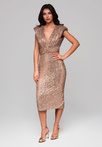 Evening dress LA-OM-DLR215 - light gold