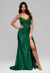 Evening dress LA-OM-DLR132 - green