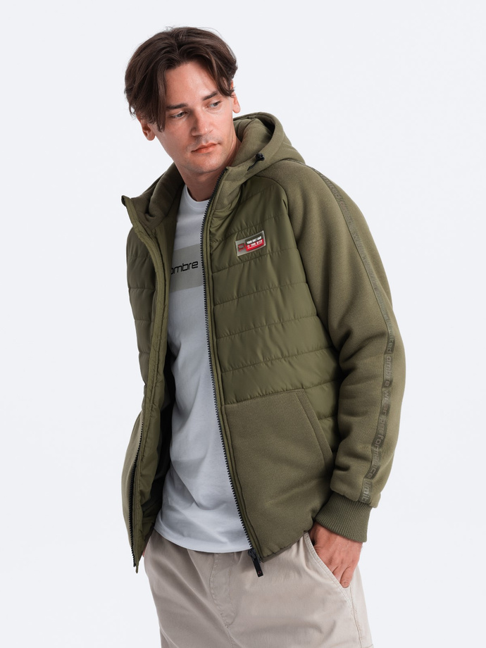 Men's mid-season jacket - olive C601