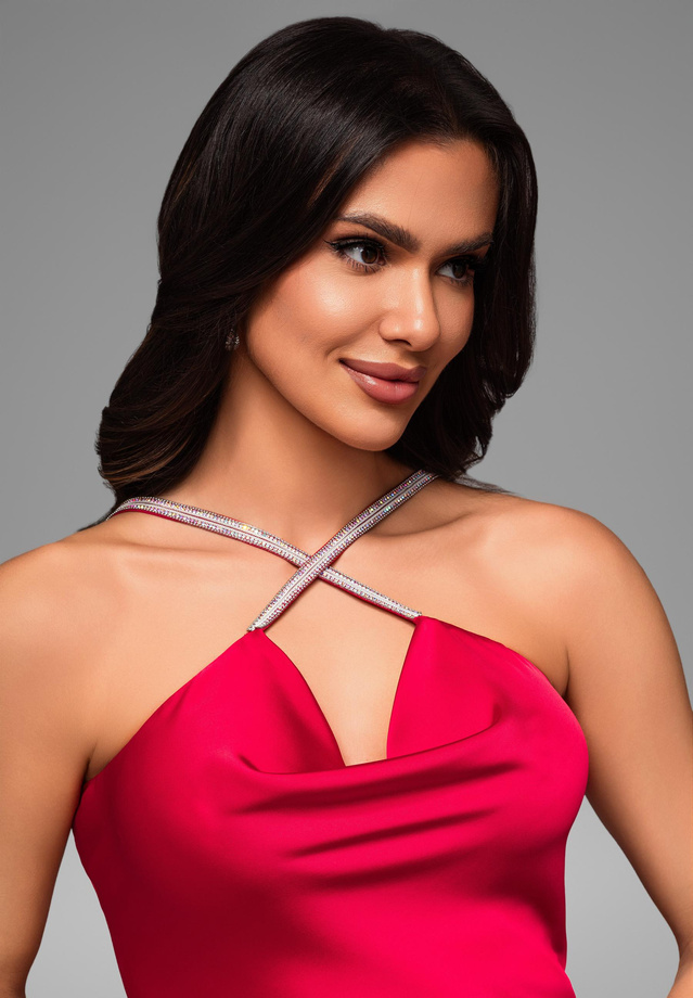 Evening dress LA-OM-DLR079 - red