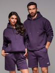 Unisex sweatshirt with pockets and hood - purple V13 OU-SNBC-0105