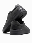 Casual uniform men's eco nubuck shoes - black V4 OM-FOCS-0151