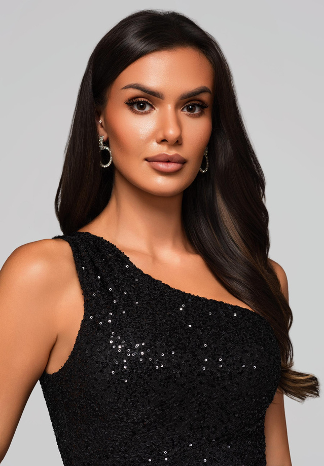 Evening dress LA-OM-DLR225 - black