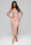 Evening dress LA-OM-DLR210 - pink