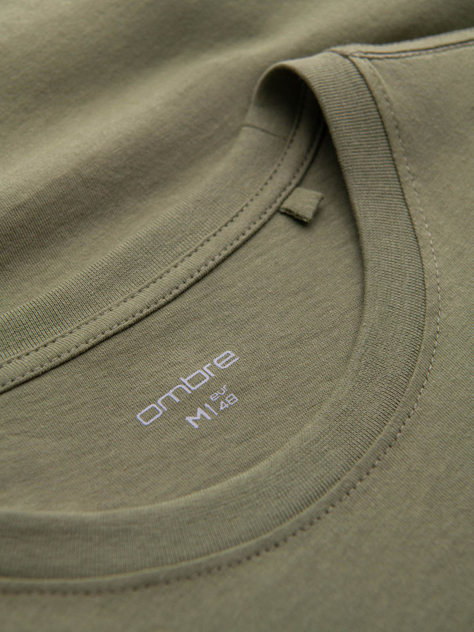 Men's motorcycle style printed t-shirt - olive V2 OM-TSPT-0125