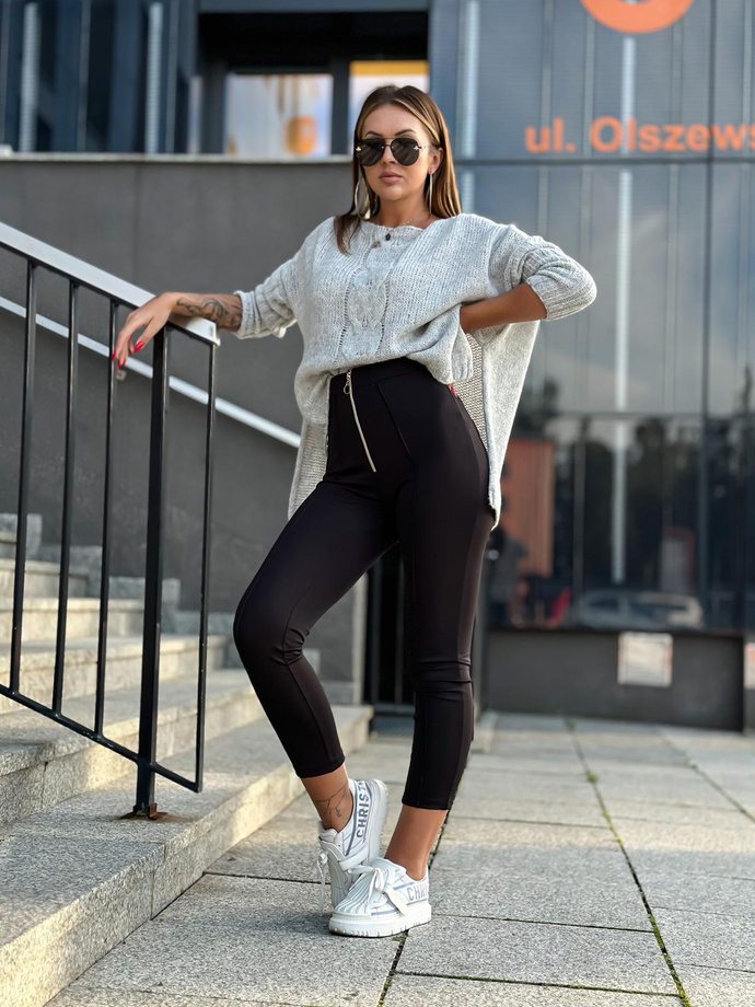 Women's leggings pants PLR267 - black