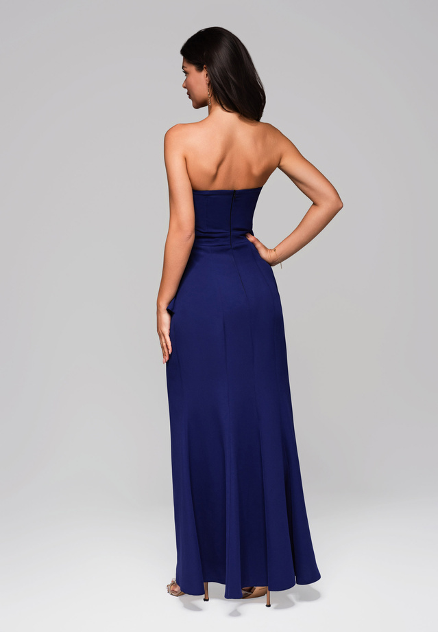 Evening dress LA-OM-DLR201 - navy blue