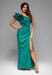 Evening dress LA-OM-DLR005 Regular Fit green