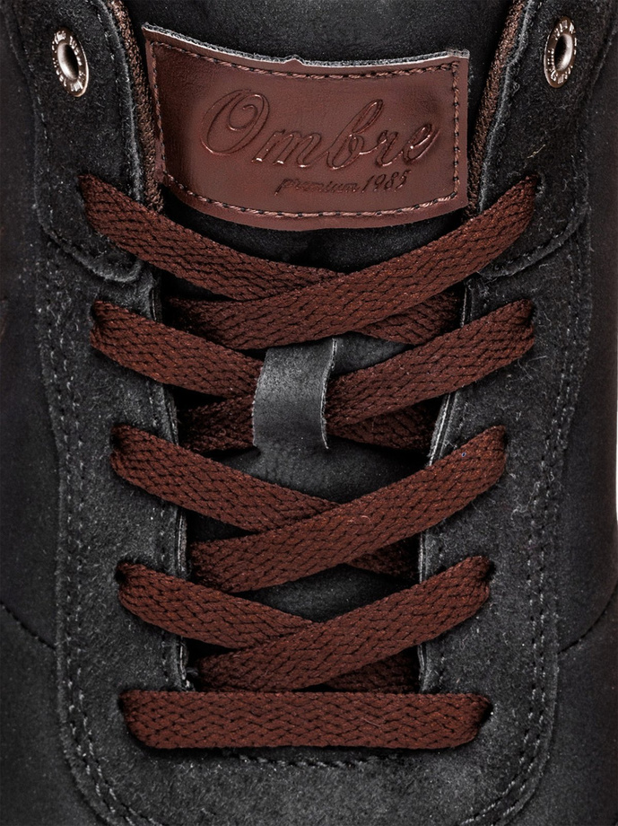 Buty męskie sneakersy - czarne V3 T332