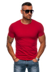 Men's plain t-shirt EM-TSBS-0100 - red