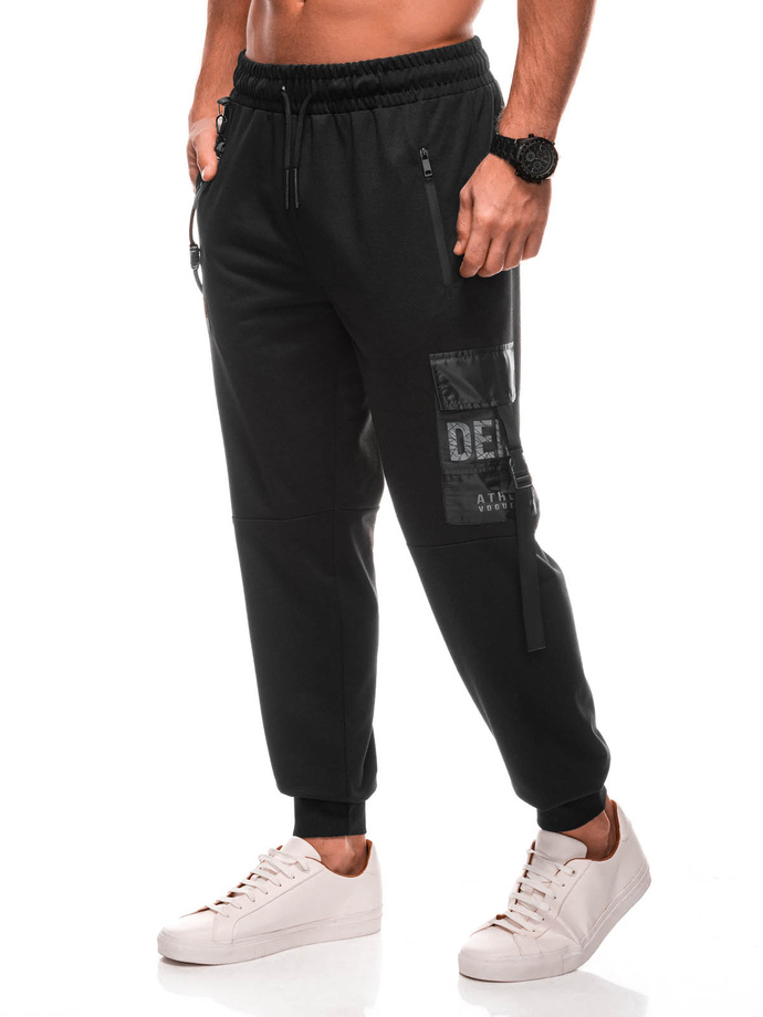 Men's sweatpants P1505 - black