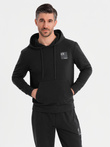 Men's sweatshirt set hoodie + sweatpants - black V1 Z107