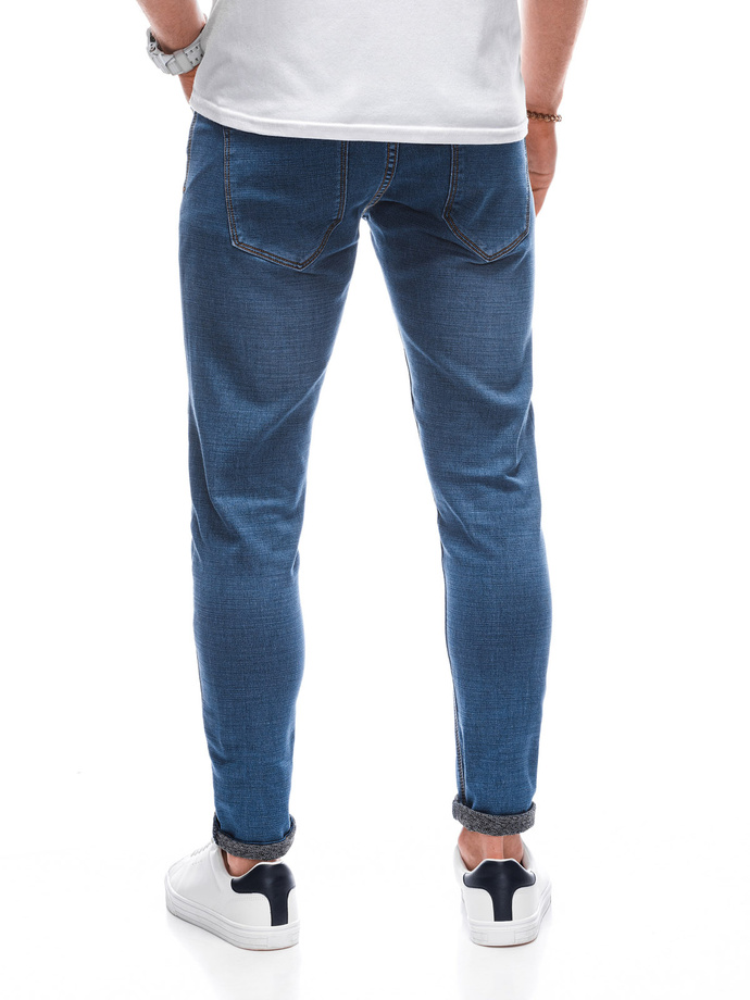 Spodnie męskie jeansowe P1101 - niebieskie