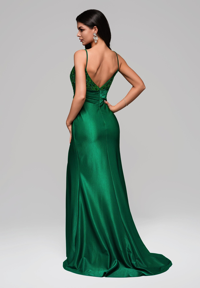 Evening dress LA-OM-DLR132 - green