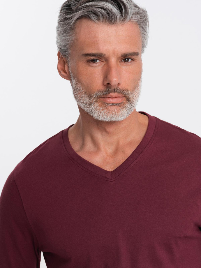 Zestaw longsleeve męski V-NECK - mix 2-pak V7 Z41