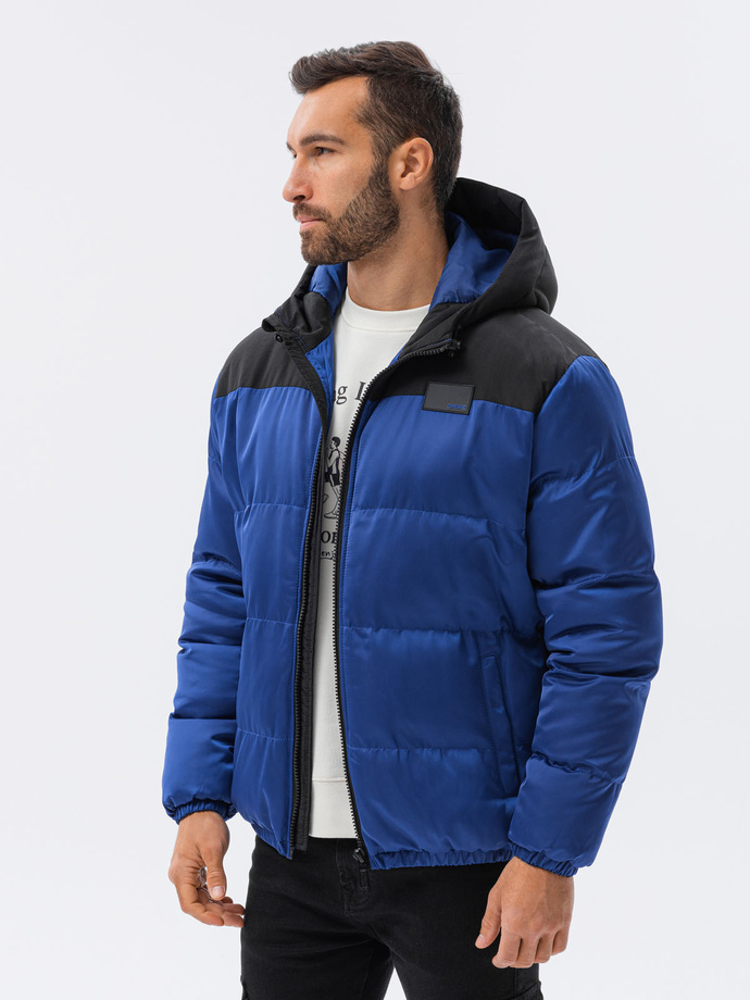 Men's winter jacket - blue C458