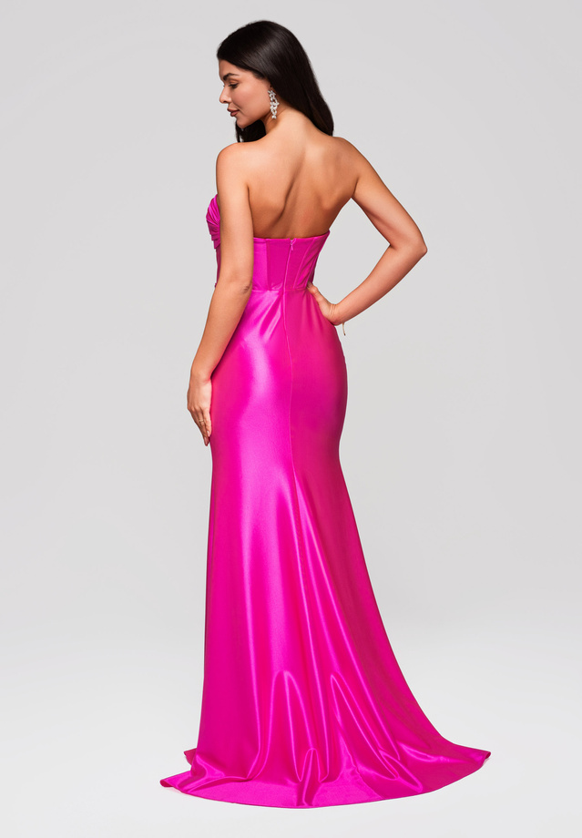 Evening dress LA-OM-DLR229 fuchsia