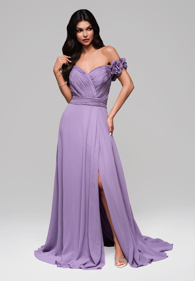 Evening dress LA-OM-DLR141 - violet