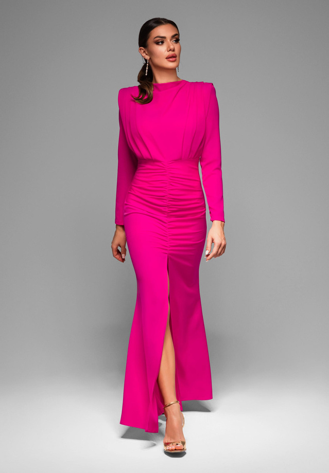 Evening dress LA-OM-DLR024 - fuchsia