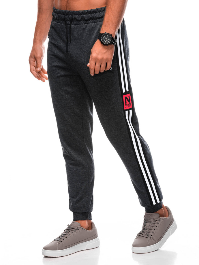 Men's sweatpants P1495 - dark grey