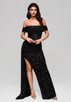Evening dress LA-OM-DLR134 - black