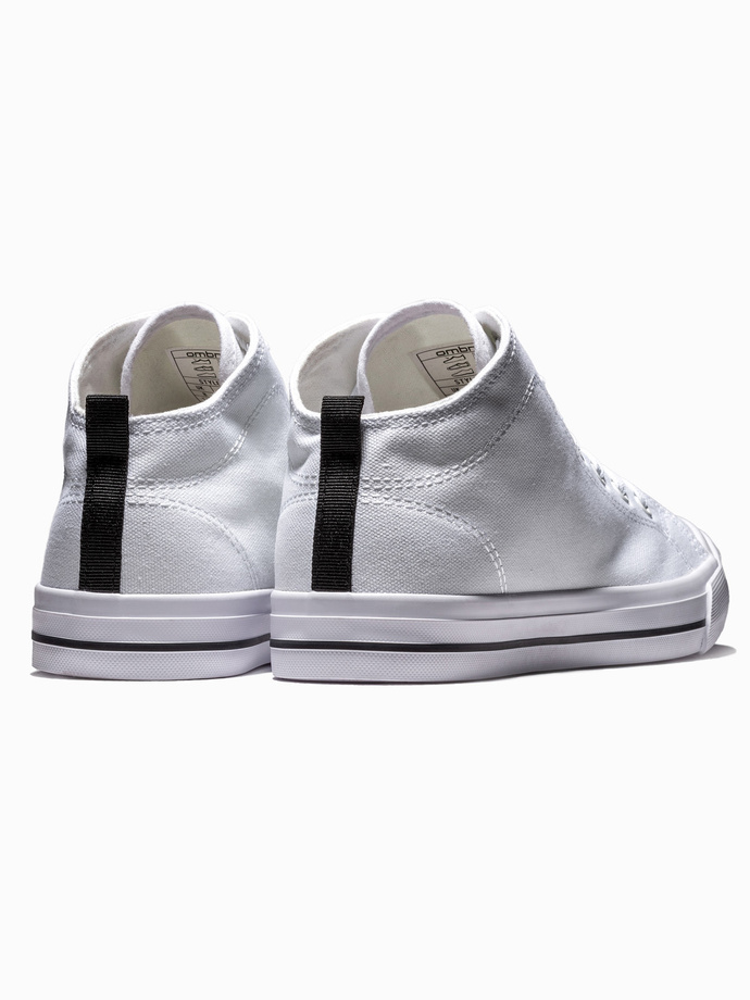 Buty męskie trampki T389 - białe