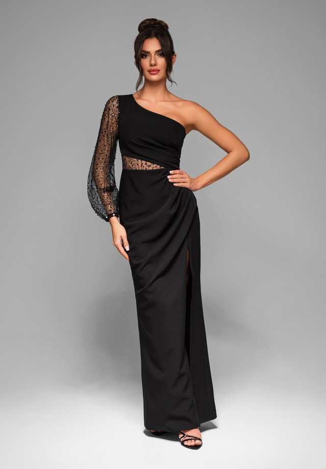 Evening dress LA-OM-DLR011 - black