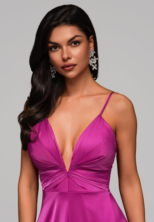 Evening dress LA-OM-DLR177 - fuchsia