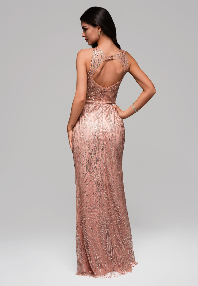 Evening dress LA-OM-DLR149 - pink