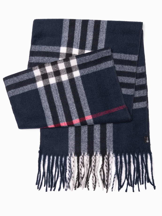 Men's scarf - navy/white A408