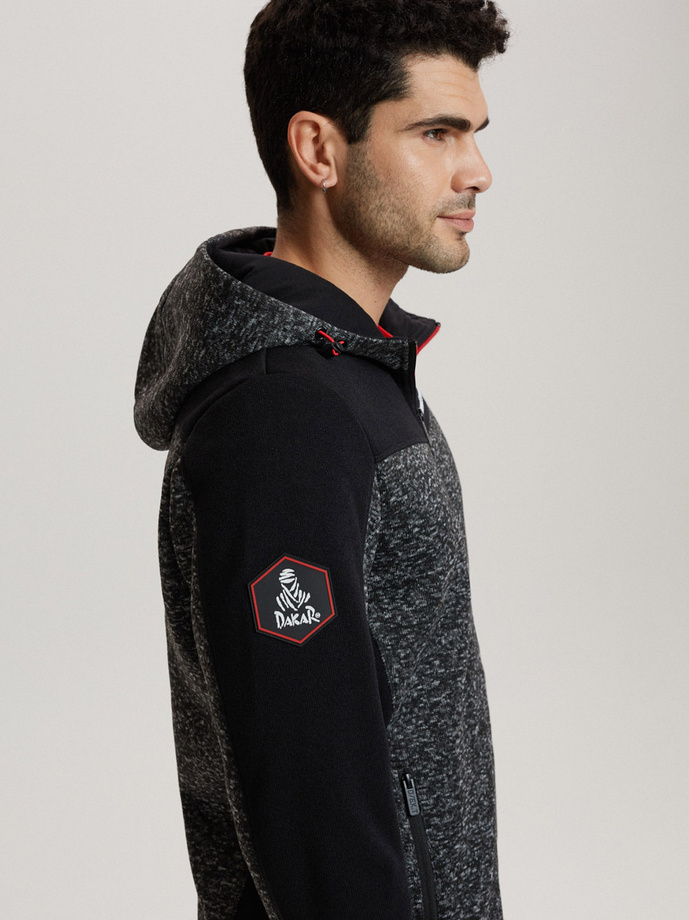 Bluza męska DKR CROSS 4 B1564 - czarny melanż