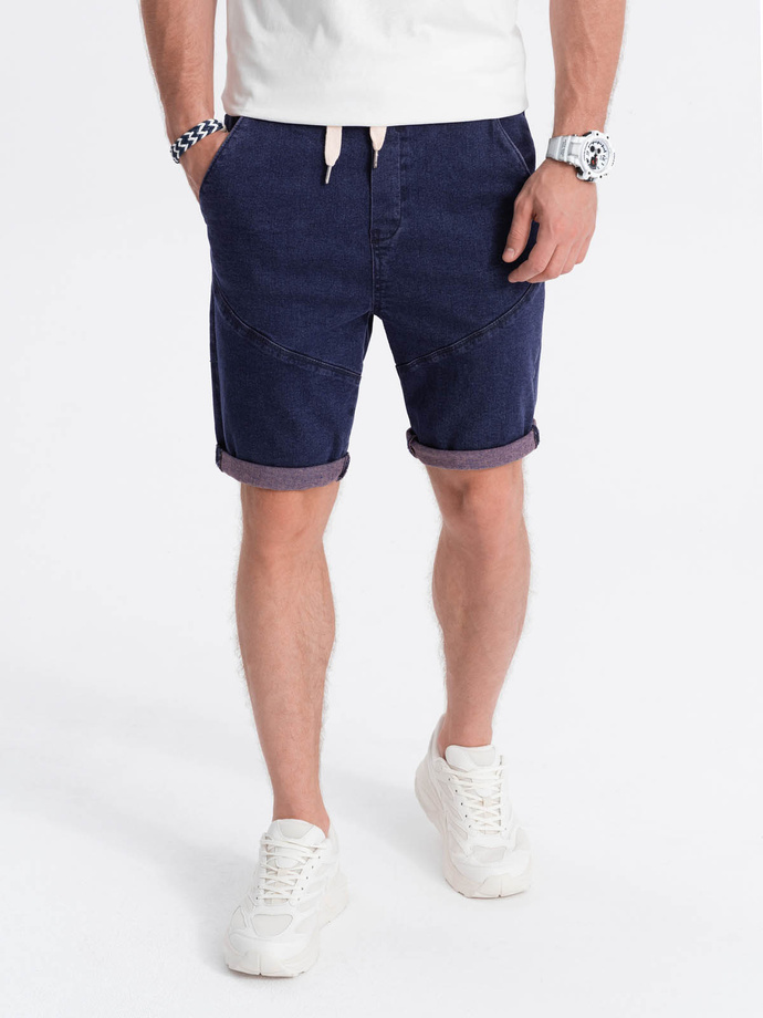 Men's denim shorts - violet W361TEST