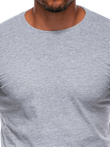 Men's plain t-shirt EM-TSBS-0100 - grey/melange